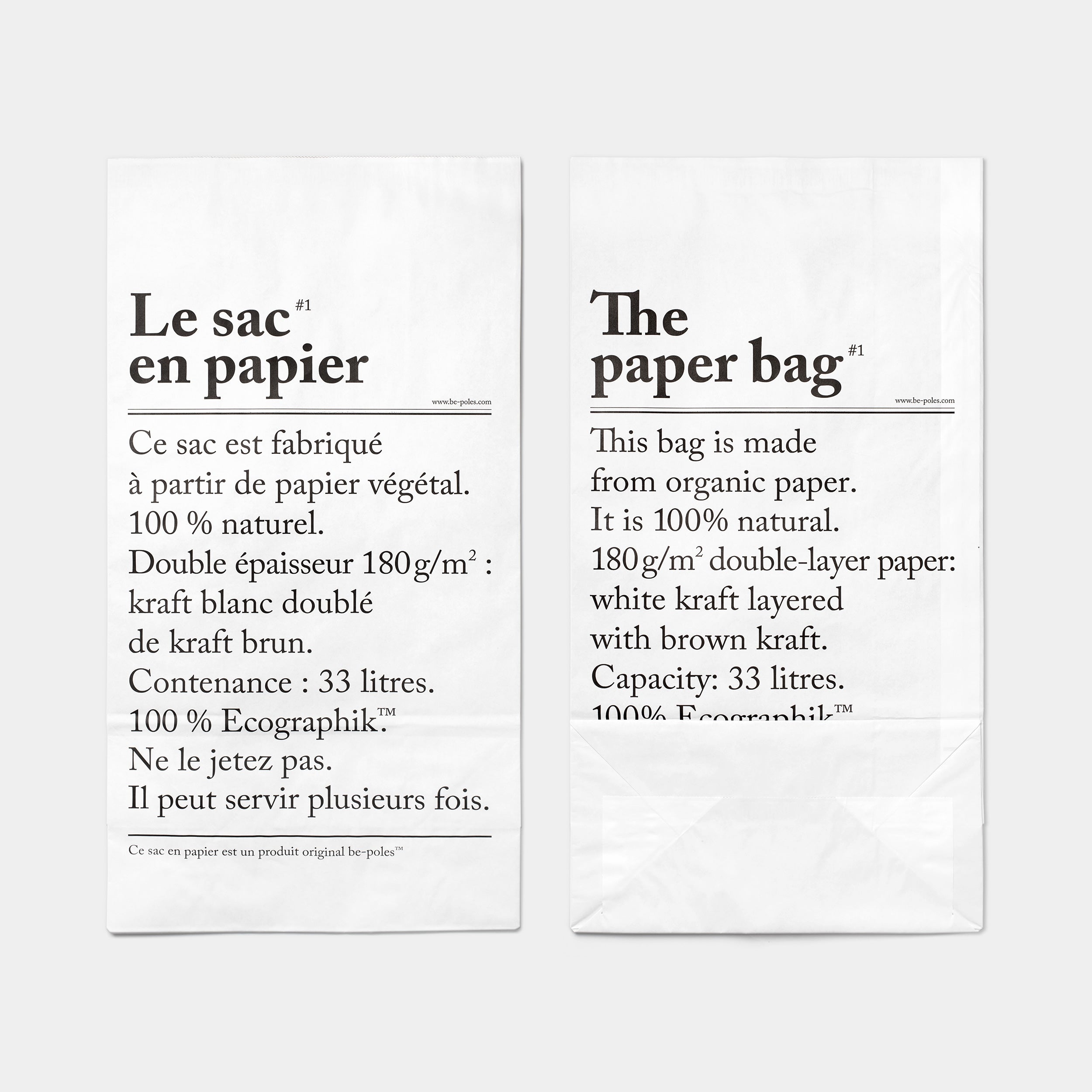 Collection L'Article Paper Bag by Studio Be-Pôles